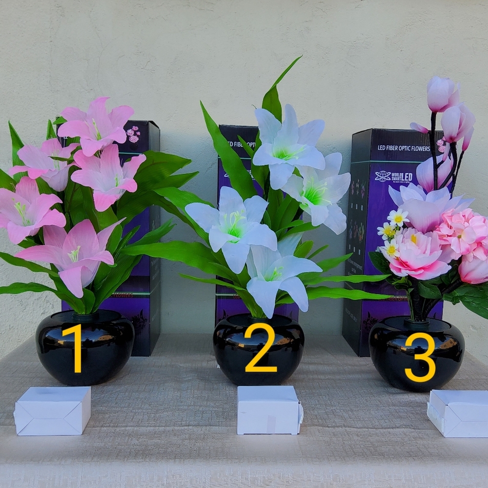LED Fiber Optic Flowers